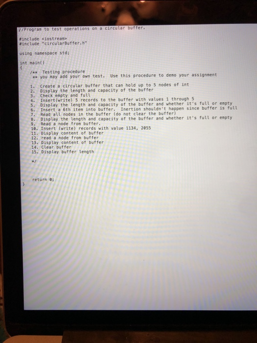 will define circular linked list data structure, and then further modify it