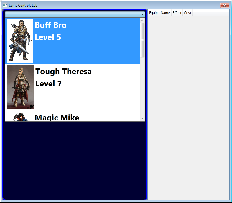 basics of using items controls, lets put some of them to work.
