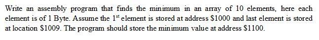 Written in Assembly language, cannot exceed 12 lines of code Write an