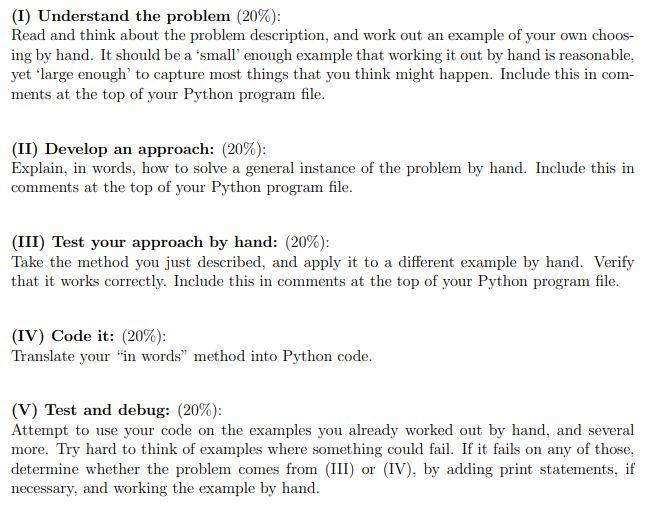 even Write Python code to accomplish the following: = (i) Write a
