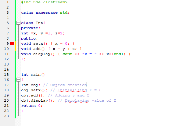 Include the pointers in the program. Explanation would help. Thank you. #include