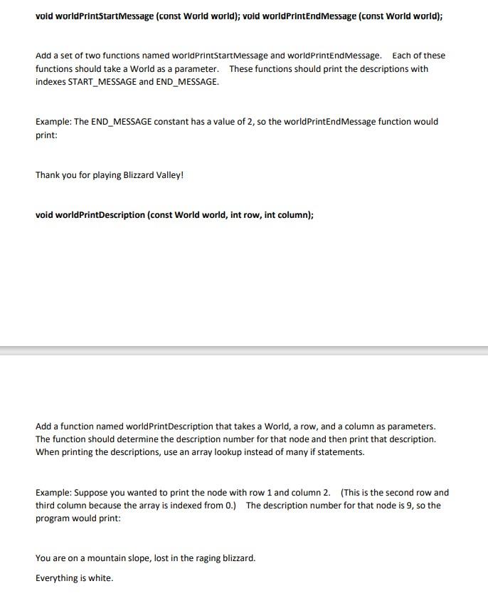World, two references to ints and a NodeValue as parameters. The ints