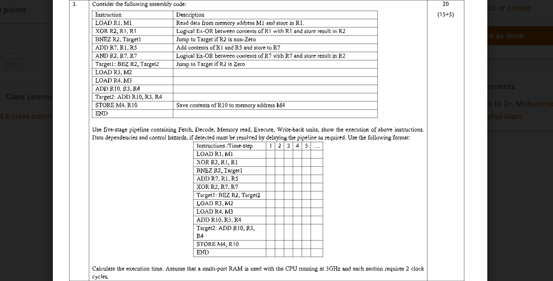 3. points 20 (15+5) Id or create kas done Consider the