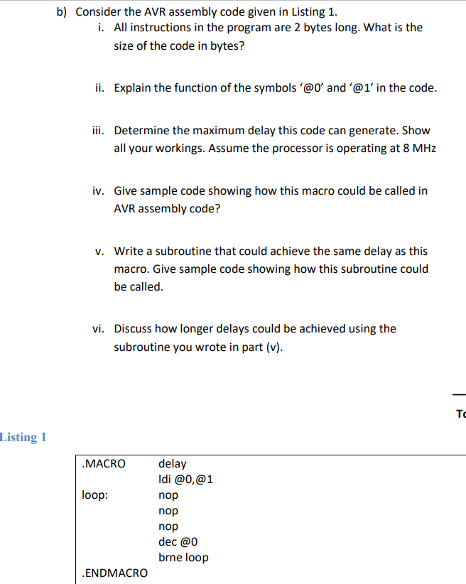 The questions relate to Microprocessor. Please make sure to answer all parts?