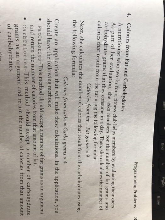  This is in c# End PgDn Enter Programming Problems 3 4.