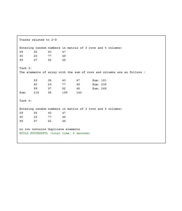 name Lab1_Arrays. Inside this project, create a file with the name ArrayExercises.
