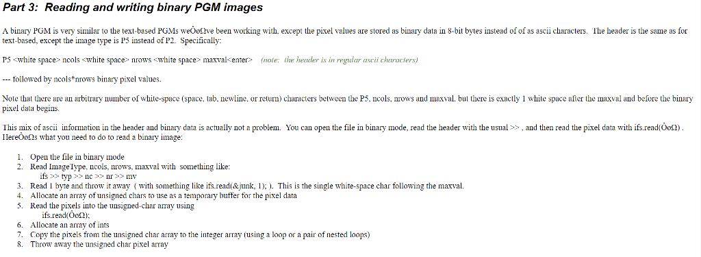 C++ program running on visual studio. Part 3: Reading and writing binary