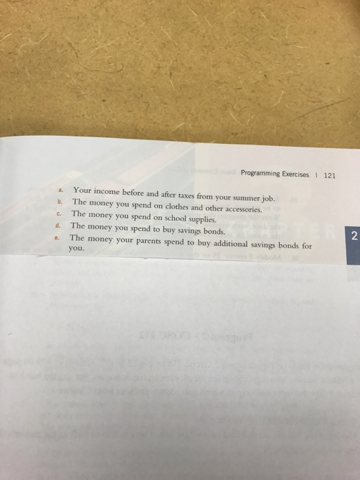 it says on handout. 18. You found an exciting summer job for