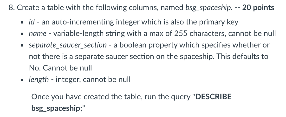 Write the SQL Query for the following. Code provided. Include the semicolons