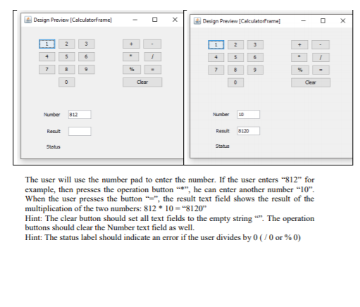 graphical user interface. Exercise 1 1. Create a simple Graphical User Interface