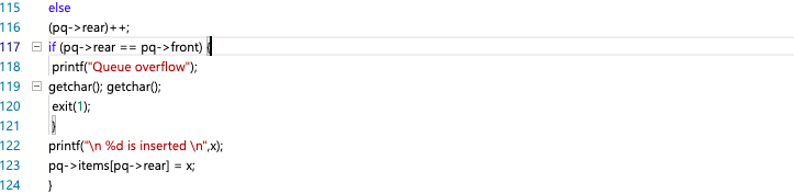 a COMPLETE C program) Prepare a menu driven C program for Inserting