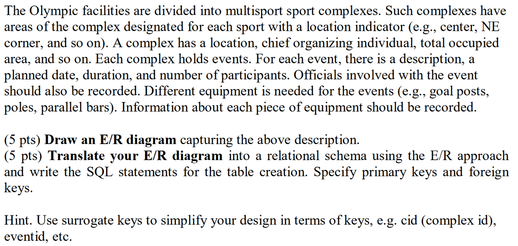 Include arrows for exactly one or 1 or more when required.