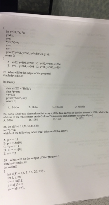  C programming, I need them all to be done, thanks {Int