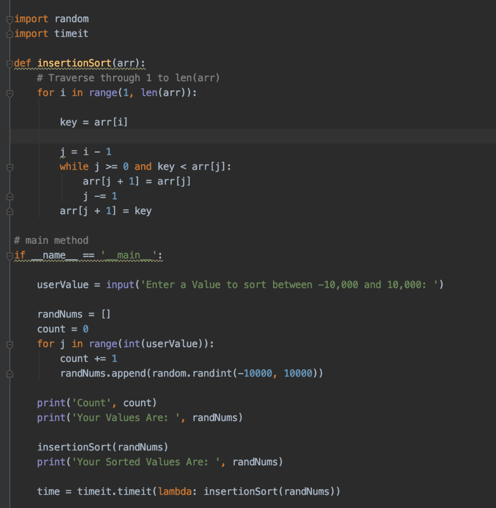 sort according to user input. I have the following code, but something