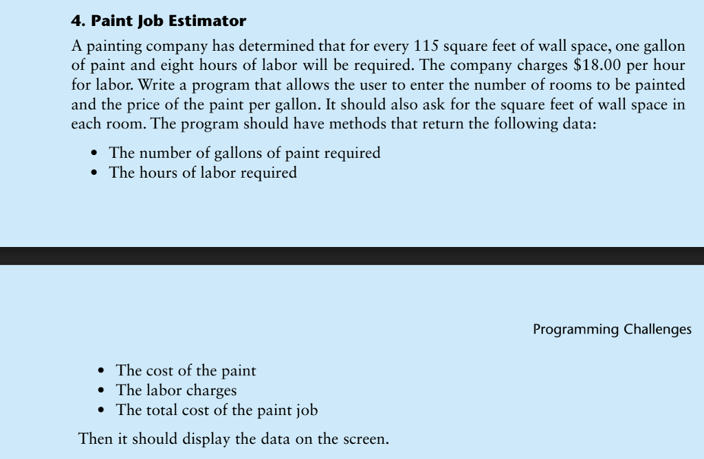 **JAVA LANGUAGE ONLY** **MANDATORY RULES** **PUT COMMENTS ON CODE SO I CAN