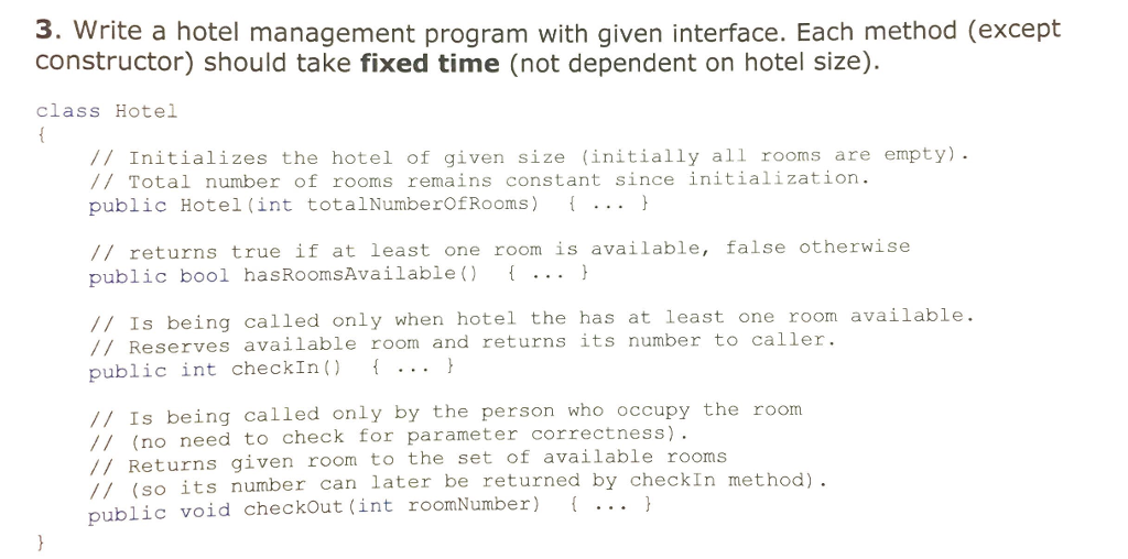  Write the program in C#. No lists, queues, hashsets are allowed