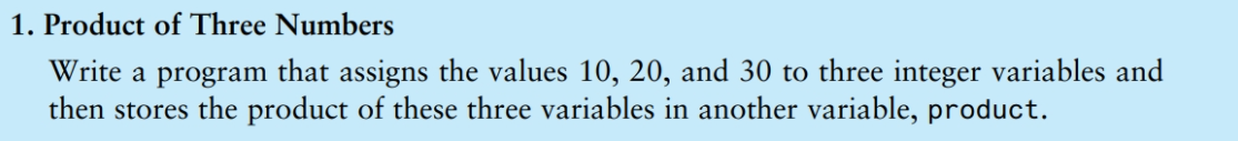 PLEASE SOLVE THEM IN C++ USING CODEBLOCKS OR ANY PROGRAM. 1. Product