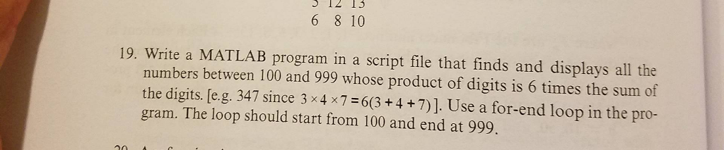 write a matlab function that displays numbers between 100 and 999 whose