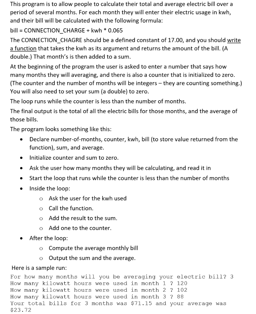  programming C This program is to allow people to calculate their