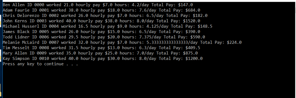 text file and the code looks like when it should look like
