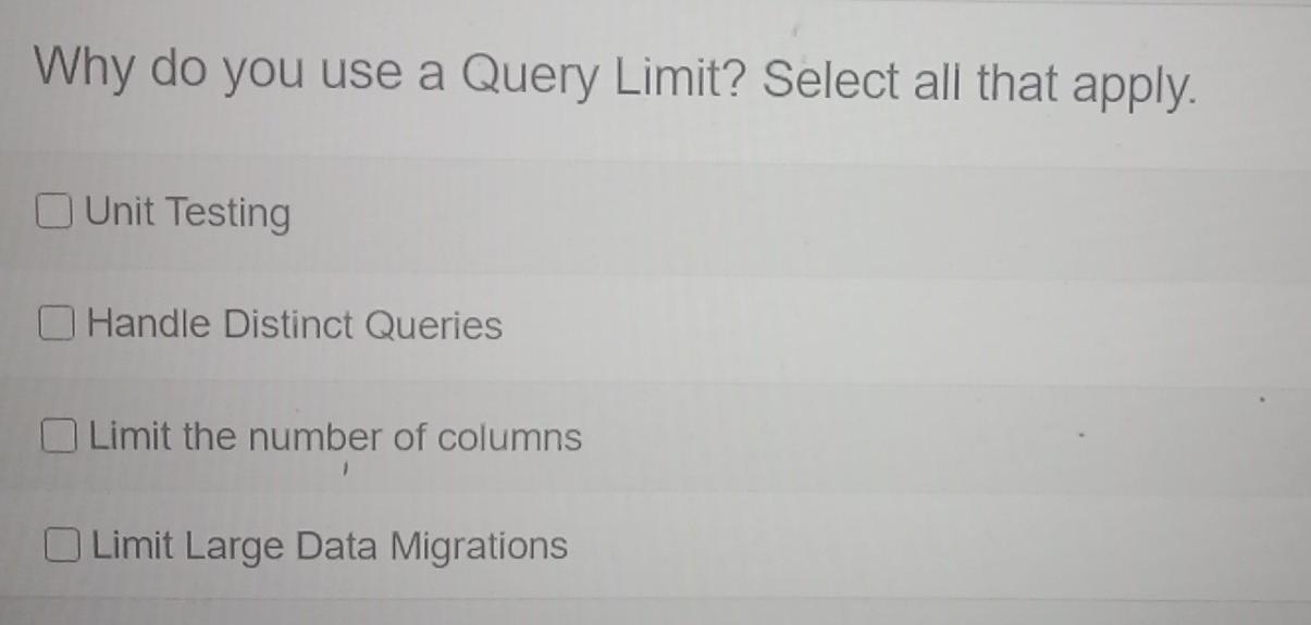 that apply. Stored Procedures O Extensions Tracked Fields System Commands To allow