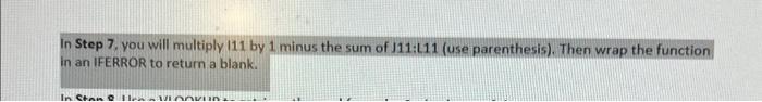 amount due after discounts have been applied. Incorporate an IFERROR function to