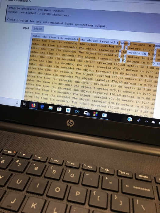  This is my code but it keeps looping can you help