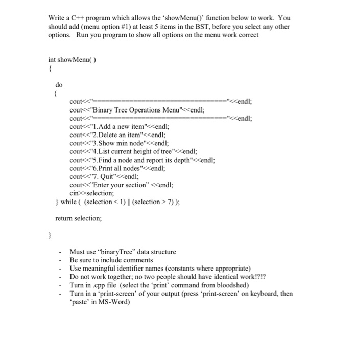  How do you write this program in c++ language? Write a