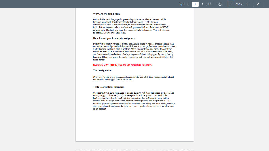  Why are we doing this? HTML is the basic language for