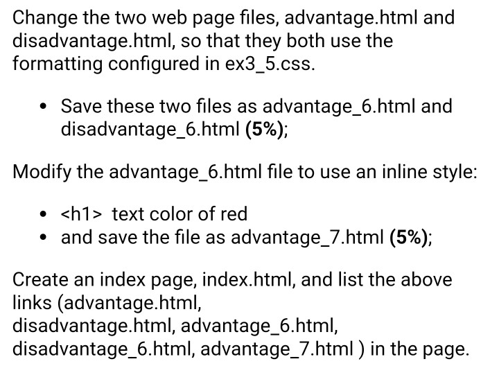 (3%); Document family of Arial, Helvetica, or sans- serif (3%); Hyperlinks should