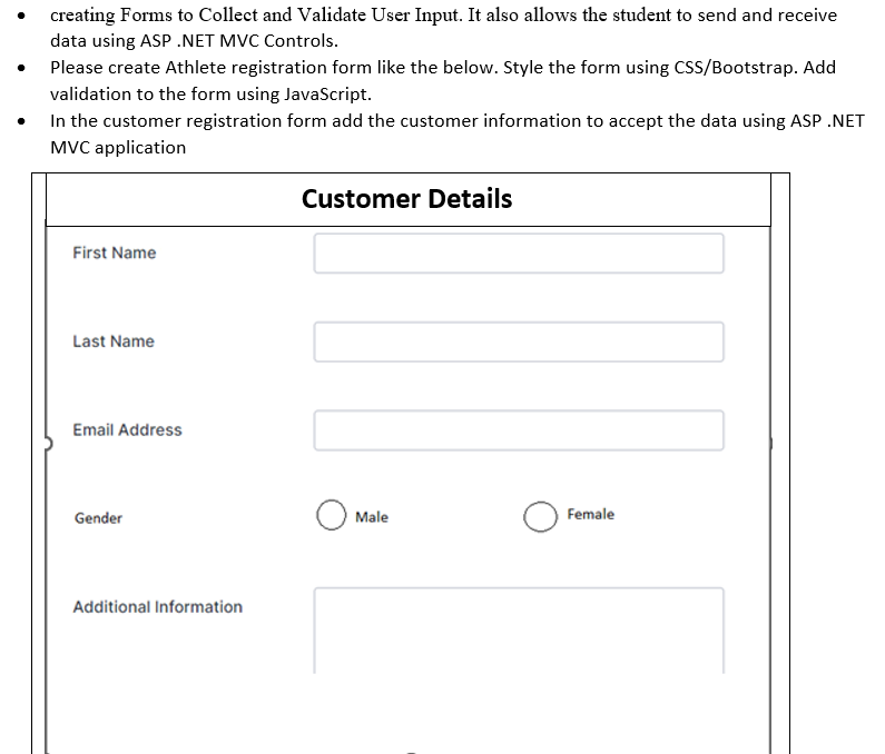  creating Forms to Collect and Validate User Input. It also allows