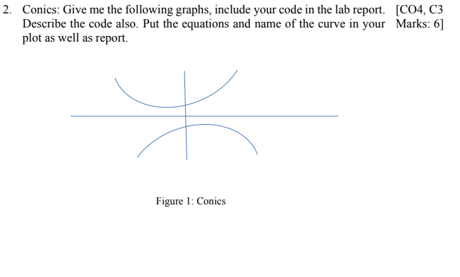 Please read this question carefully and answer it quickly... 2. Conics: Give