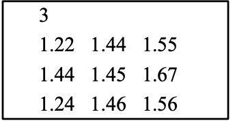 C++ Write a program to read 3 sensors data stored in a
