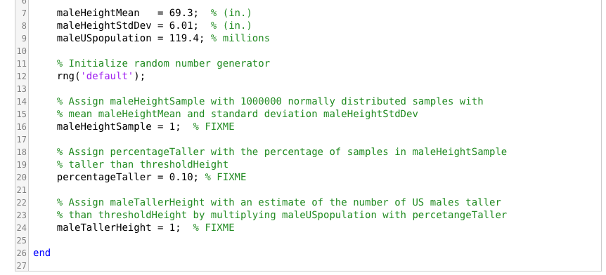 of US males taller than the average NBA player. To estimate the