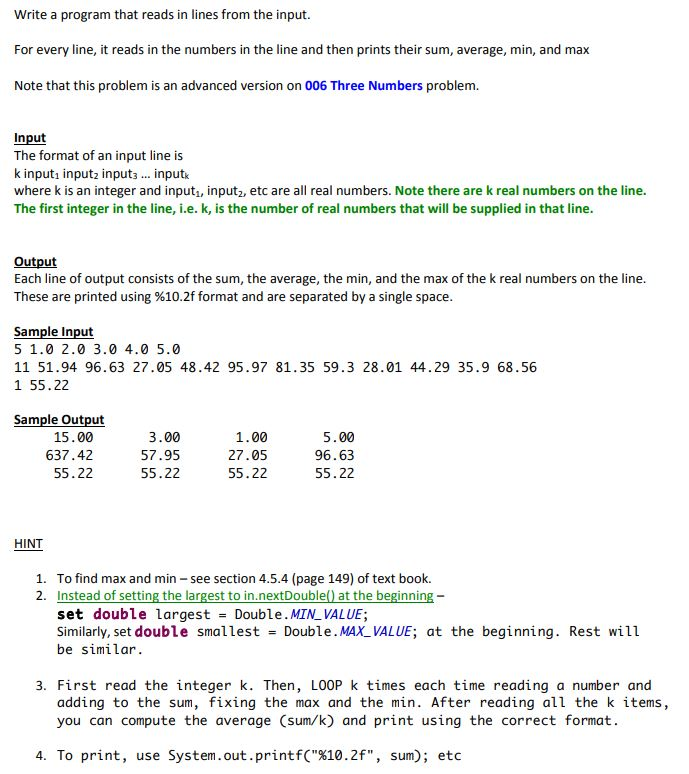  *****WITH COMMENTS PLEASE****** Write a program that reads in lines from