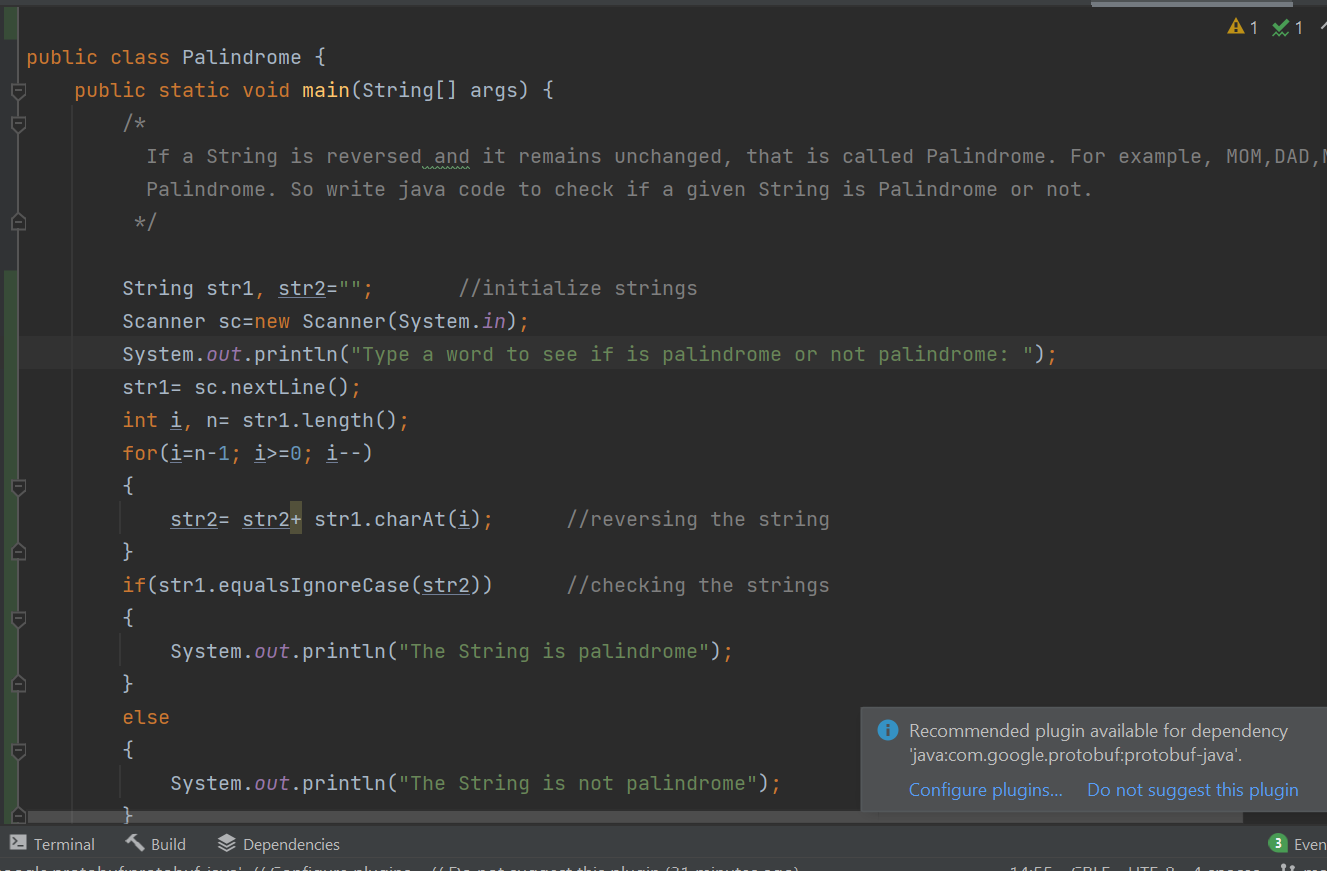 UnitTestingStringProblem { public static void main(String[] args) { //Apply Unit Test into