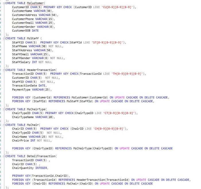 every ChairName), ChairPrice and Chair TypeName for every chair that has quantity