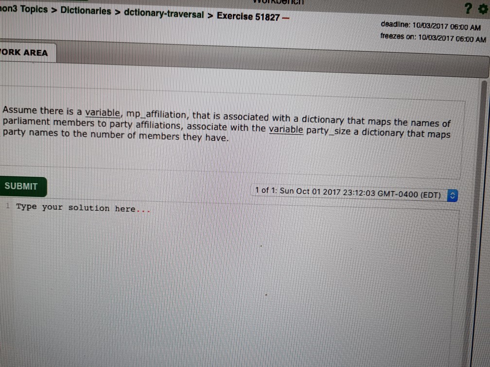 python code please.. 2 o on3 Topics a Dictionaries a dctionary-traversal
