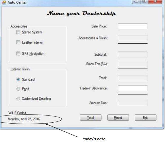 Working with Windows Forms and C#, I'm a beginner and am looking