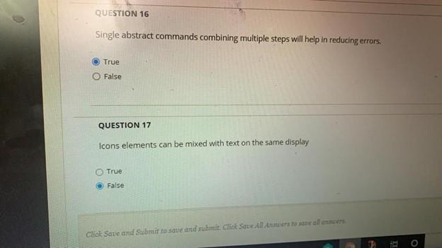 steps will help in reducing errors. True False and whitChick Save All