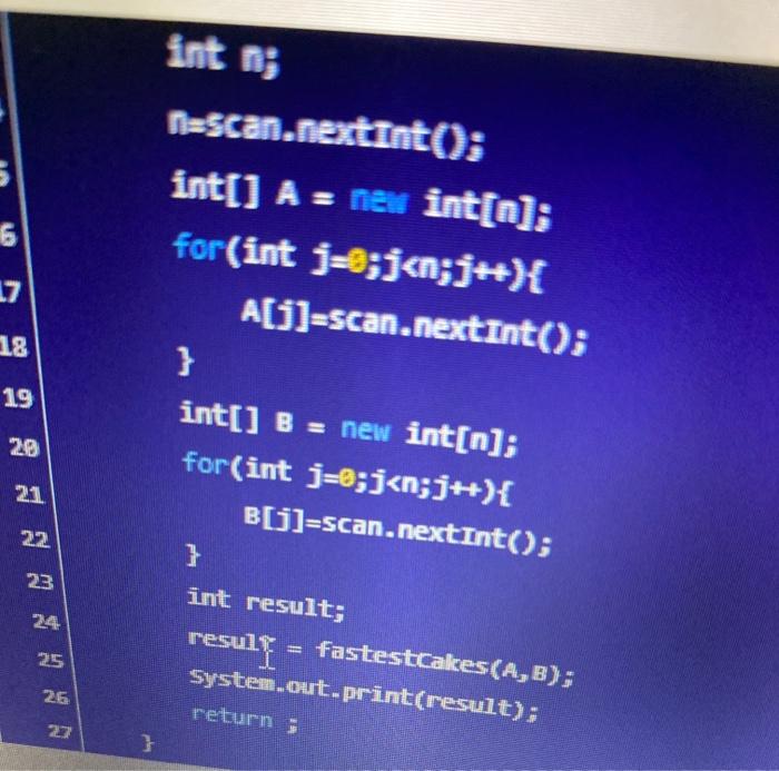 make the batter for a cake one at a time. Being the