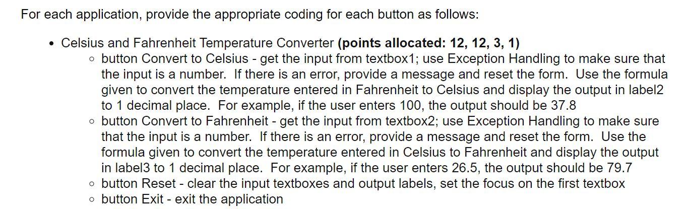 PLEASE WRITE CODES IN C#, USING windows forms app (.net framework) /*