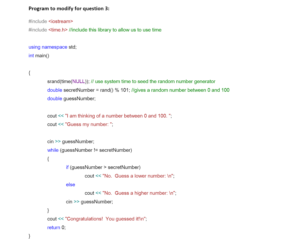 a binary search algorithm to win the number guessing game in problem