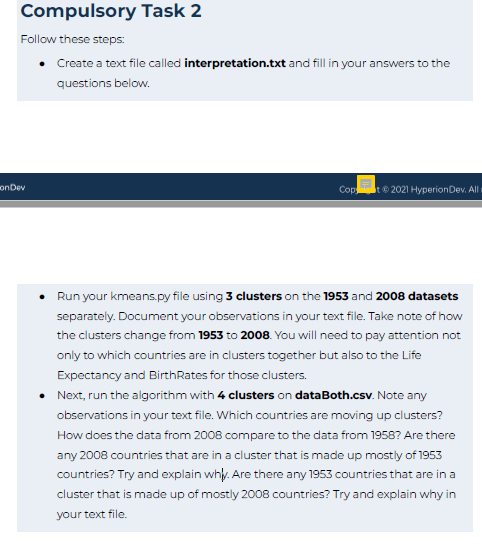 Kmeans python file import csv import numpy as np import matplotlib.pyplot as