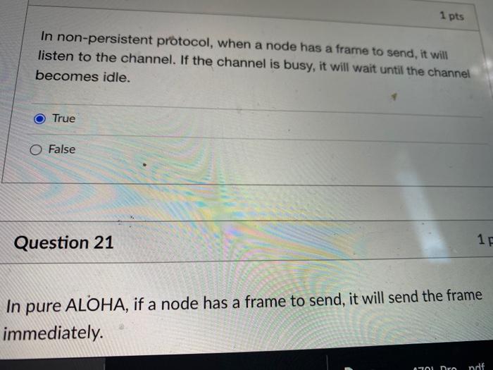 a frame to send, it will listen to the channel. If the