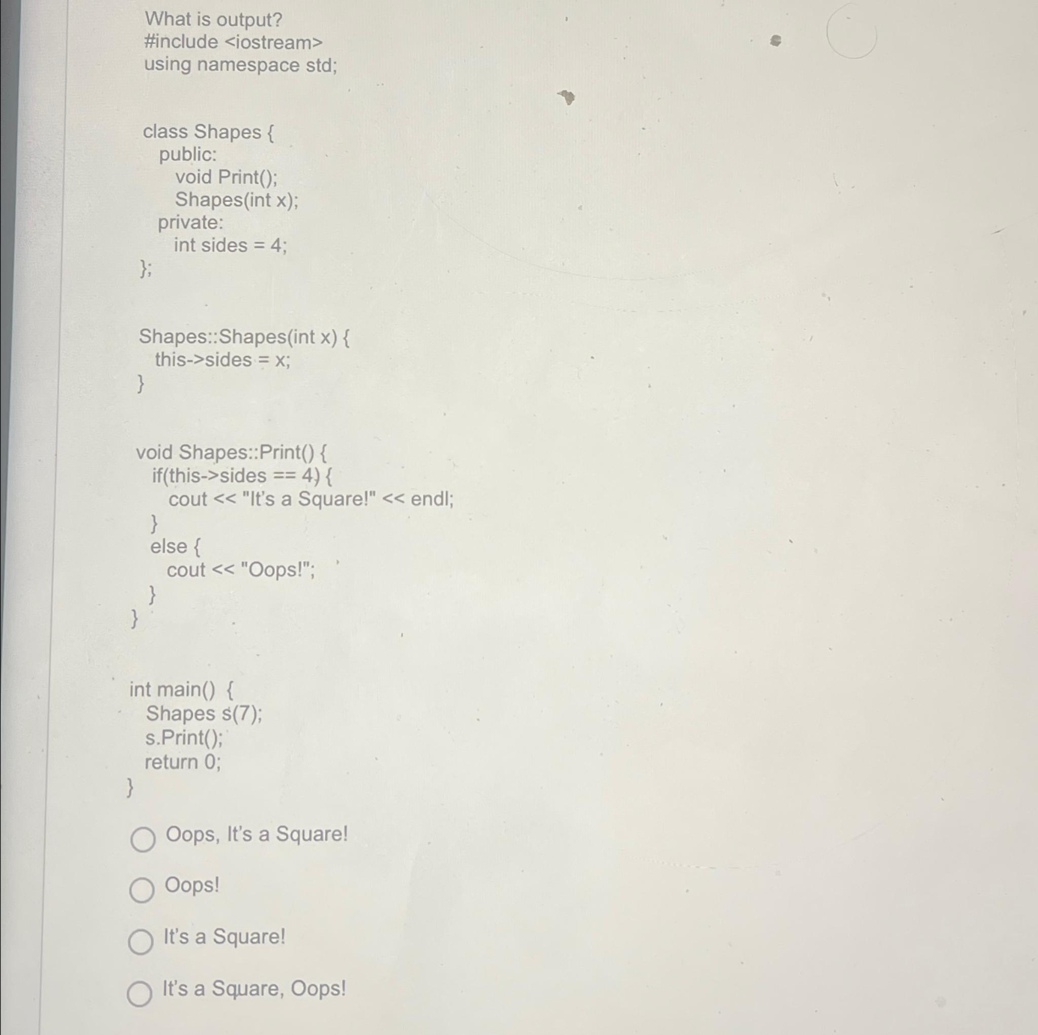  What is output? #include x=4=x==4s(7)Steps for... 