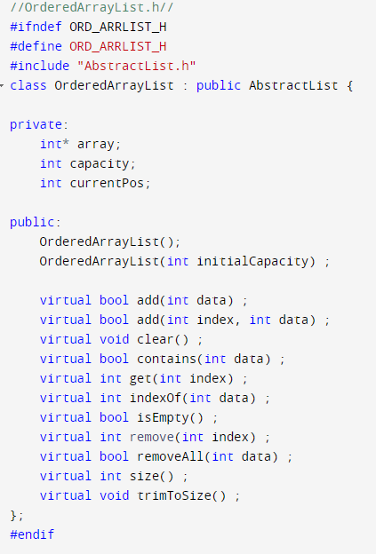 start on writing code for the required public functions in UnorderedArrayList.h and