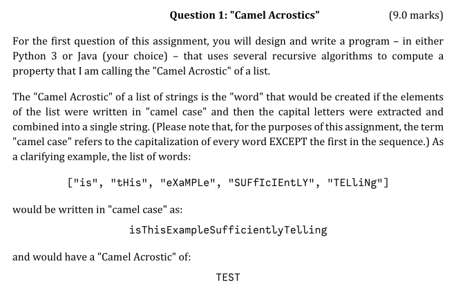 Please Use Python 3 or java Language. Thank you. Please I need