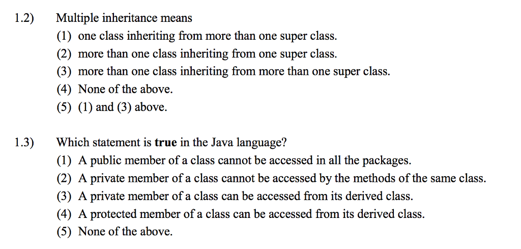 Java, multiple chice questions Hi, I am preparing the exam, but I