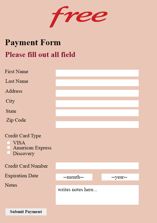 Hello, I am trying to create a payment form with a logo